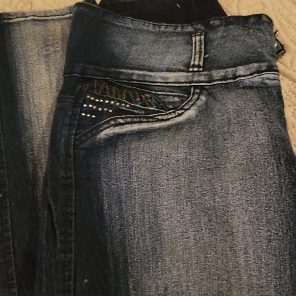 Designer fancy stretch jeans - Picture 7 of 8